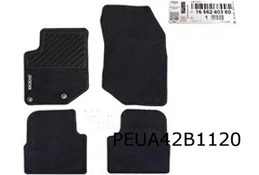 Peugeot 2008 (2/20-) Mattenset (4x) 'standaard' Origineel! 1656240380