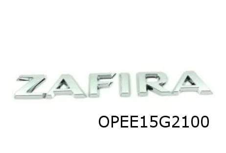 Opel Zafira embleem tekst ''Zafira'' achter Origineel! 39060818