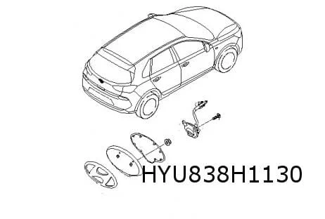Hyundai i30 embleem logo ''Hyundai'' achterzijde (bij camera) Origineel! 86320G4000