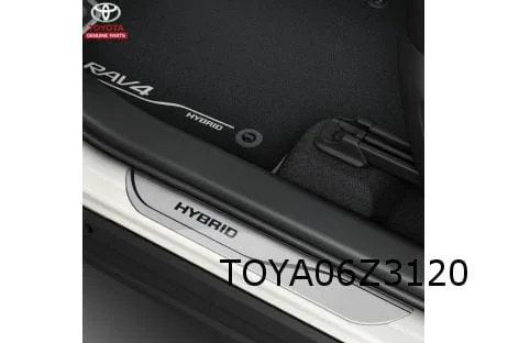 Toyota RAV4 Instaplijsten (4x) tekst ''Hybrid" voorzijde Origineel! PW38242000