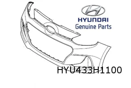 Hyundai i10 (1/14- 1/17) voorbumper (te spuiten) Origineel! 86511B9000