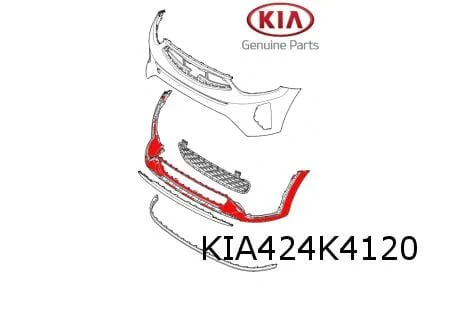 Kia Stonic voorbumper onder (te spuiten) Origineel! 86512H8400