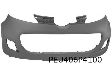Peugeot 107 (2/09- 2/12) voorbumper (te spuiten) Origineel! 7401SJ