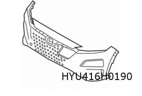 Hyundai Kona EV voorbumper boven (te spuiten) Origineel! 86511K4000