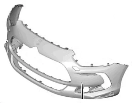 Citroën DS DS5 Frontstoßstange (zu lackieren) (mit) Scheinwerferwaschanlage / mit PDC) Original! 16 064 348 80