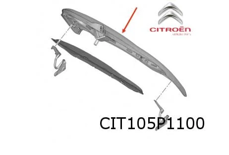 Citroën C3 Aircross motorkap (te spuiten) Origineel! YQ00173680