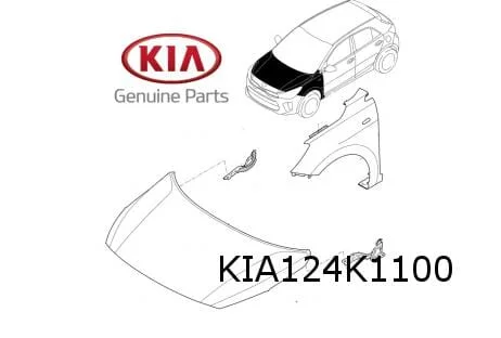 Kia Stonic (10/17-9/20) motorkap (te spuiten) Origineel! 66400H8410