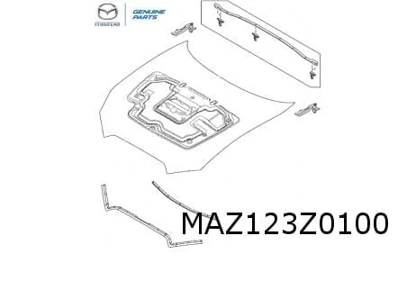 Mazda MX-5 (4/15-) (ND) motorkap (te spuiten) Origineel! N2Y05231XH