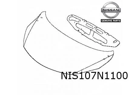 Nissan Note (8/13-5/17) motorkap (te spuiten) Origineel! F51003VVMA
