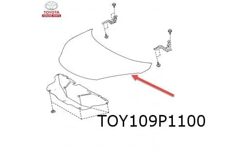Toyota Aygo X (3/22-) motorkap (te spuiten) Origineel! 533010H100