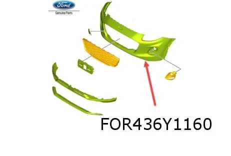 Ford Puma (1/20-) voorbumper (Bij PDC) (te spuiten) Origineel! 2429119