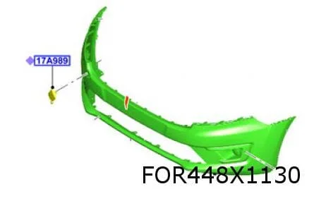 Ford Transit Connect (6/18-) voorbumper onderdeel (te spuiten) Origineel! 2330580
