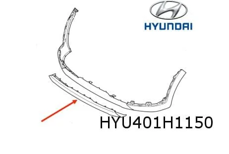 Hyundai Tucson (11/18-2/21) voorbumper skid plate (te spuiten) Origineel! 86565D7500