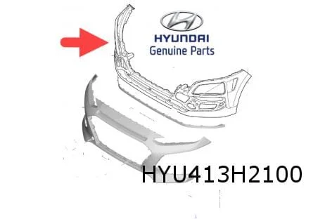Hyundai Kona 11/17-2/21 voorbumper onder (A-type Black) (te spuiten) Origineel! 86510J9000