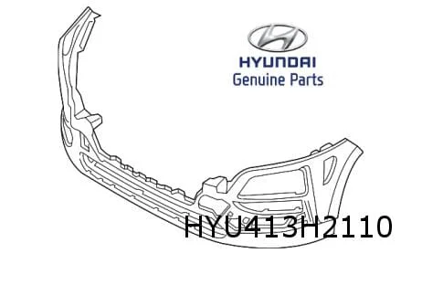 Hyundai Kona 11/17-2/21 voorbumper onder (B-type PGY Dark Gray) (te spuiten) Origineel! 86510J9010