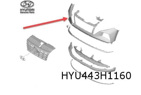 Hyundai Tucson 1/21- voorbumper (te spuiten) (bij PDC) (hybrid) (N-line) Origineel! 86540CZ010