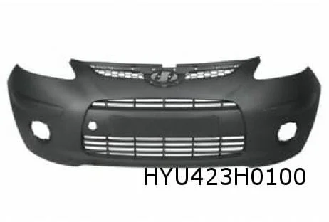 Hyundai i10 (10/07-1/11) voorbumper (zwart structuur) Origineel! 865110X000