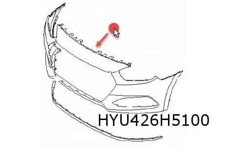 Hyundai i40 (5/15-) voorbumper (te spuiten) Origineel! 865113Z500