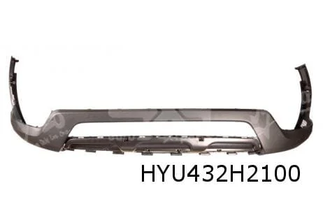 Hyundai Santa Fe (9/12-10/18) voorbumper onder (zwart) Origineel! 865122W000
