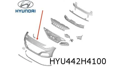 Hyundai i10 (3/20-) voorbumper (N-Line) (te spuiten) Origineel! 86510K7300