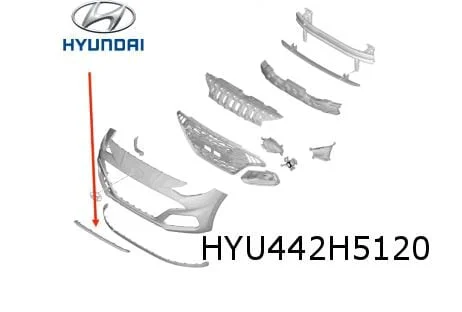 Hyundai i10 (3/20-) voorbumper skidplate (N-Line) (te spuiten) Origineel! 86577K7300