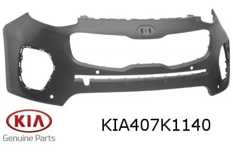 Kia Sportage (-10/18) voorbumper bovendeel (bij PDC 23mm) (bij koplampsproeiers) (te spuiten) Origineel! 86511F1040