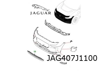 Jaguar I-pace (5/18-) voorbumper (bij Park-Assist) (te spuiten) Origineel! T4K5982LML