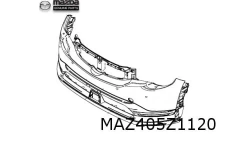 Mazda MX-30 (7/20-) voorbumper (bij koplampsproeiers) (te spuiten) Origineel! DN4K50031EBB