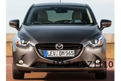 Mazda 2 (4/15-2/20) voorbumper (bij koplampsproeiers) (te spuiten) Origineel! DB5K50031EBB