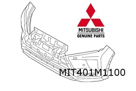 Mitsubishi Eclipse Cross (12/17-2/21) voorbumper (te spuiten) Origineel!  6400K658