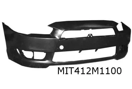 Mitsubishi Lancer (3/08-7/16) voorbumper (Sedan) (te spuiten) Origineel! 6400D172