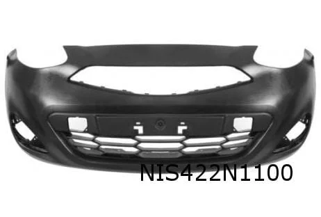 Nissan Micra K13 (6/13-4/17) voorbumper "Acenta / Tekna" (te spuiten) Origineel! 620223HN0H