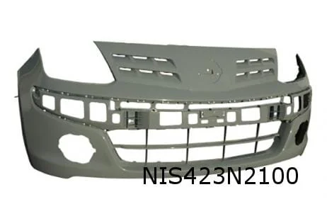 Nissan Pixo (7/09-1/14) voorbumper (+ml / Acenta) (te spuiten) Origineel! 620504A00D