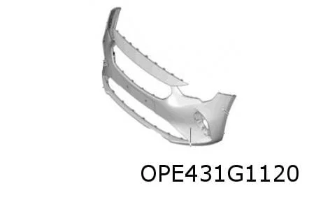 Opel Corsa F (9/19-) voorbumper (bij PDC/BLIS (te spuiten) Origineel! 166383581T