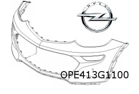 Opel Ampera-e (7/17-) voorbumper (UD5 parkeerhulp) (te spuiten) Origineel! 42518919