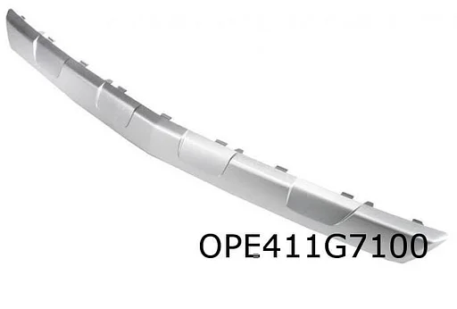 Opel Mokka (8/12-9/16) skidplate voorbumper zilver (te spuiten) Origineel! 95276671