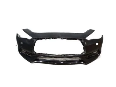 Nissan Leaf (1/18-) voorbumper (Acenta) (RCA Vivid Blue)(te spuiten) Origineel! 620225SH2A