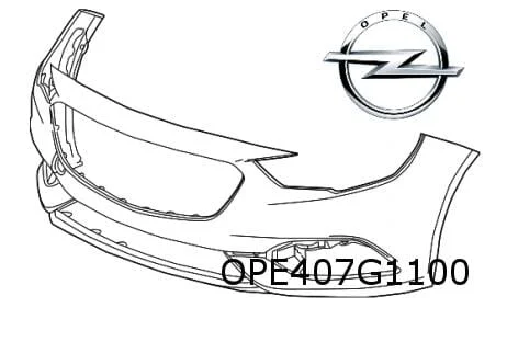 Opel Insignia B (6/17-) voorbumper (bij PDC en/of UD5) (te spuiten) Origineel! 39159651