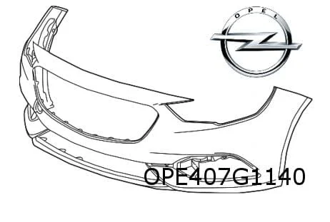 Opel Insignia B (6/17-) voorbumper (bij ParkAssist UFQ) (te spuiten) Origineel! 39159652
