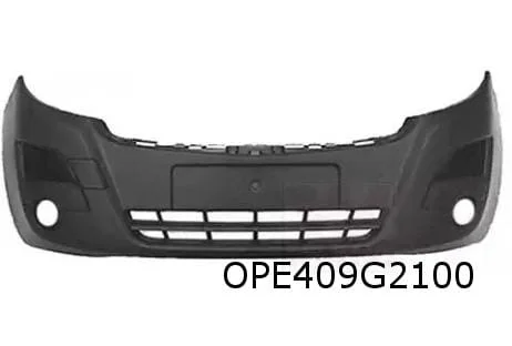 Opel Movano B (5/10-9/19) voorbumper (bij ml) (zwart) (te spuiten) Origineel! 95530348