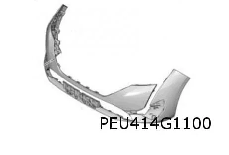Peugeot 308 (9/21-) voorbumper (zwarte bies) (te spuiten) Origineel! 168197231T