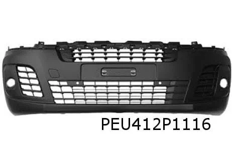 Opel Vivaro/Peugeot Expert/Citroën Jumpy (K0) voorbumper onder (bij ML/PDC) (FXT zwart) (te spuiten) Origineel! 1615658180