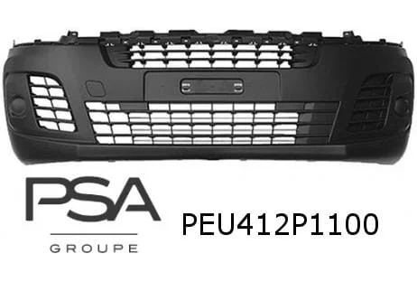 Opel Vivaro/Peugeot Expert/Citroën Jumpy (K0) voorbumper onder zwart (FXT) (te spuiten) Origineel! 1615649280