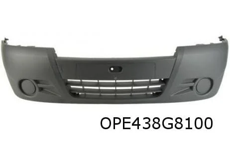Opel Vivaro A (8/06-) voorbumper (niet bij ml / Donkergrijs) (te spuiten) Origineel! 93855609