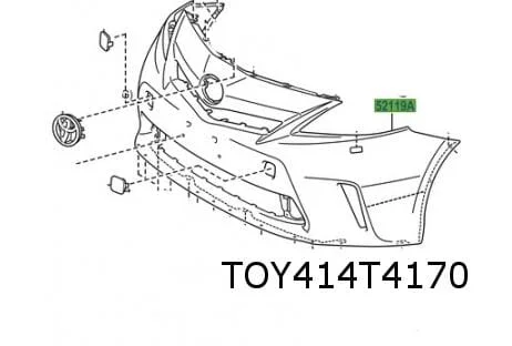Toyota Prius (3/12-1/15) voorbumper (Prius+) (te spuiten) Origineel! 5211947928