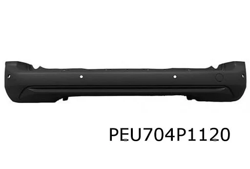 Citroën / Opel / Peugeot achterbumper midden (bij PDC) (zwart) (te spuiten) Origineel! 1633557280