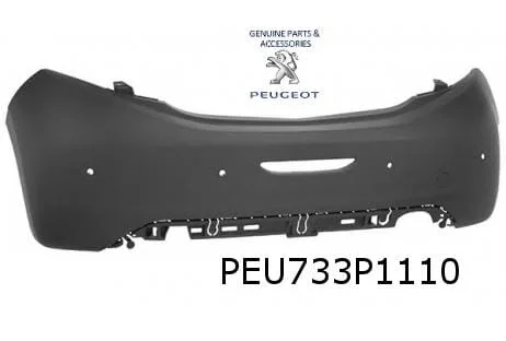 Peugeot 208 (4/12-11/19) achterbumper (te spuiten) (PDC Fabrikaat Bosch ) Origineel! 1607254680