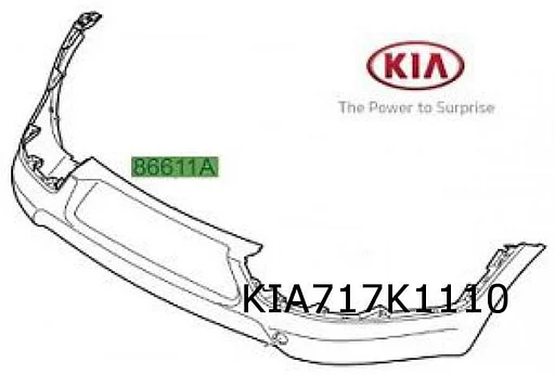 Kia Sportage (SL) achterbumper (te spuiten) Origineel! 866113U010
