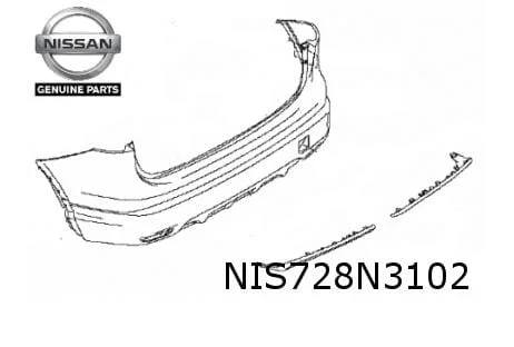Nissan Qashqai (6/17-5/21) achterbumper (bij zwarte wielkuiplijsten) (Red) (Bij PDC) Origineel! 85022HV31C