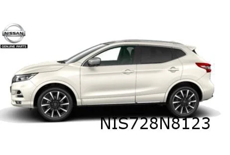 Nissan Qashqai (6/17-5/21) achterbumper (bij Gespoten wielkuiplijsten) (White) (Bij PDC) Origineel!  85022HV53C